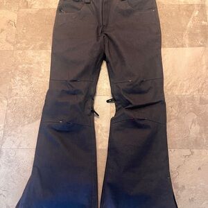 Unlimited denim/cotton snowboard pants